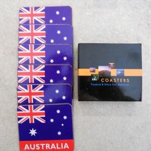Australian Flag Coasters Quality cork backed - Picture 1 of 1