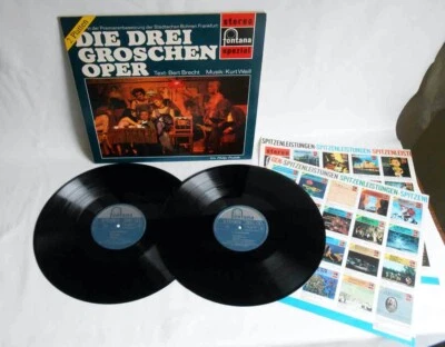 2LP Dreigroschenoper mit Hans Korte Karin Hübner (Fontana 700 180/181 WGY) D - Bild 1 von 4
