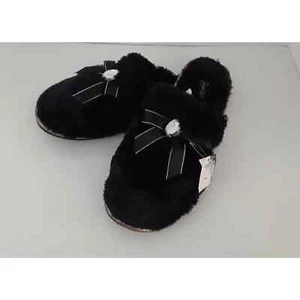 Vintage Jacklyn Smith "Gwen" Furry Slippers NWT sz L 9/10 Glam - Picture 1 of 5