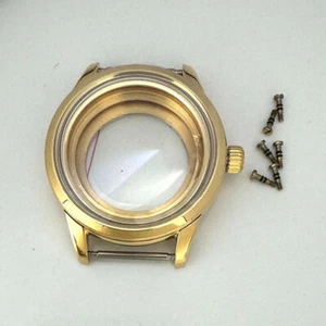 39mm stainless steel watch case mineral glass fit NH35 NH36 4R 7S movement - Zdjęcie 1 z 4