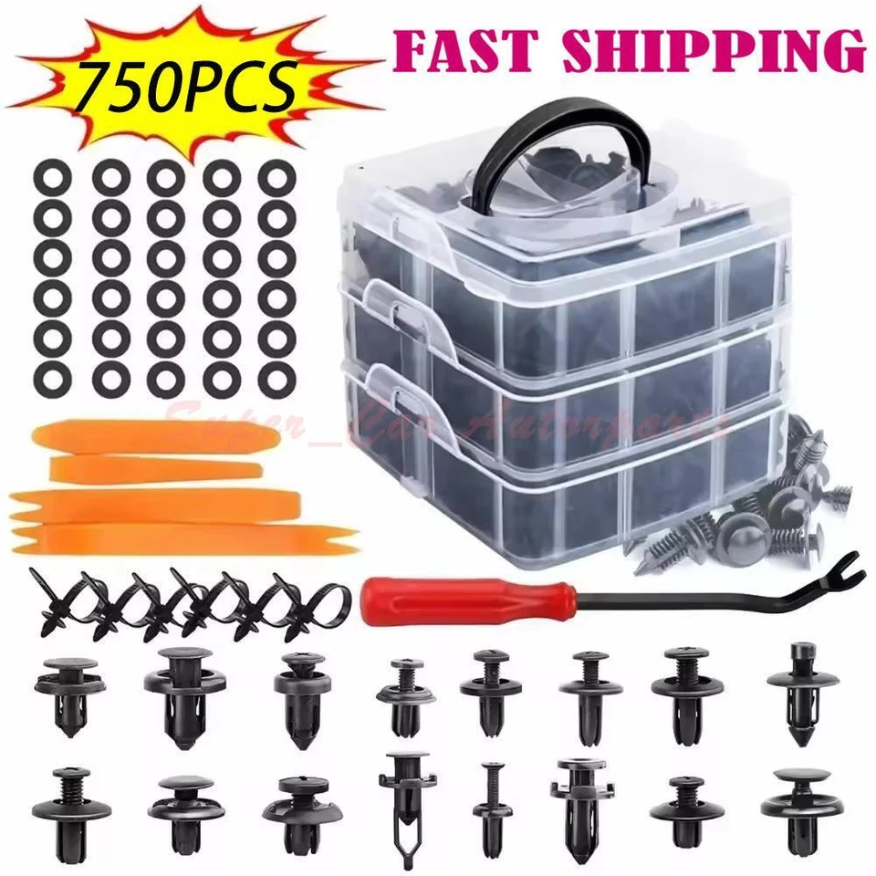 Juego de caja para Honda CAR 750 parachoques guardabarros forro tipo empuje retenedor clips sujetador Foto 1 de 4