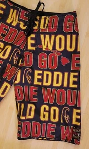 Vtg QUIKSILVER EDDIE WOULD GO HAWAII Rare SZ 26 BOARD SHORTS Surf Trunks 42419 - Picture 1 of 10