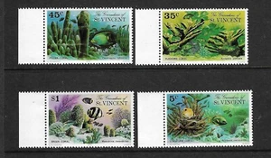 St. Vincent  SC # 77-80 Coral  . MNH - Picture 1 of 1