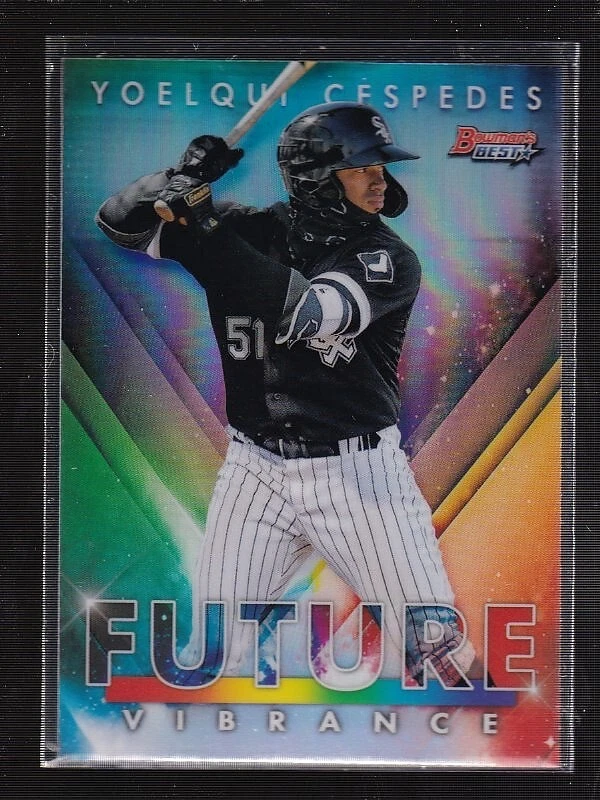 2021 Bowman's Best Yoelqui Cespedes Future Vibrance Prospect White Sox #BFV-14 - Image 1 of 1