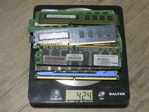 alte Arbeitsspeicher RAM Schrott Recycling Bastler Sammler Gold 424g - Bild 1 von 5