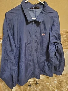 Chaqueta cortavientos Ralph Lauren vintage azul marino para hombre 1990 con cremallera completa - Imagen 1 de 5