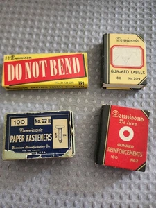 Vtg DENNISON’S Office Supplies Lot~ Fasteners, Labels, Reinforcements, Stickers - Picture 1 of 5