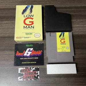 Low G Man: The Low Gravity Man Nintendo NES COMPLETE Game + Box + Manual - Picture 1 of 12
