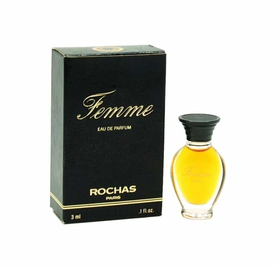 Perfume miniatura para mujer Rochas Femme 0,1 oz EDP Splash 3 ml nuevo en caja Foto 1 de 1