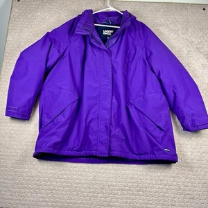 Lands' End Mantel Damen Gr. 3X The Squall Collection Lila Winterparka Kapuze - Bild 1 von 11