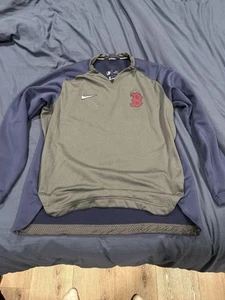 Boston Red Socks Nike Dri-fit Long Sleeve Pullover Mens Large MLB - Picture 1 of 5