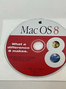 Vintage 1997 Mac OS 8 v8.0 Macintosh Software Install  Disc CD PROMO - Picture 1 of 3