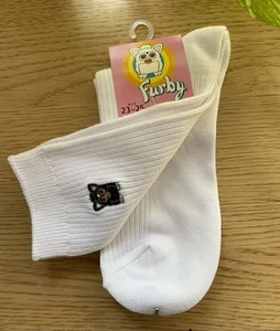 Calcetines FURBY Blancos Con Bordado Negro FURBY Japonés Talla 23-25 Cm *NUEVOS RAROS* - Imagen 1 de 12
