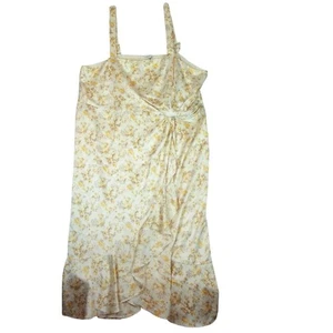 Skies Are Blue Anthropolgie Wrap Dress Ruffle Straps Floral Print Size 3XL - Picture 1 of 16