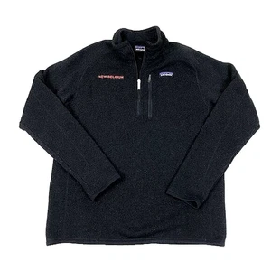 Patagonia Mens New Belgium Brewing Black Better Sweater 1/4 Zip Pullover Medium - Imagen 1 de 9