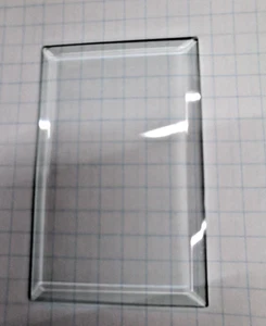 L'eppe Corniche Carriage clock door glass 90x60 mm - Picture 1 of 1