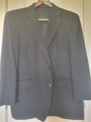 Men's Cashmere and Mink Sport Coat Caviar Black Fully Lined 48R - Image 1 of 4