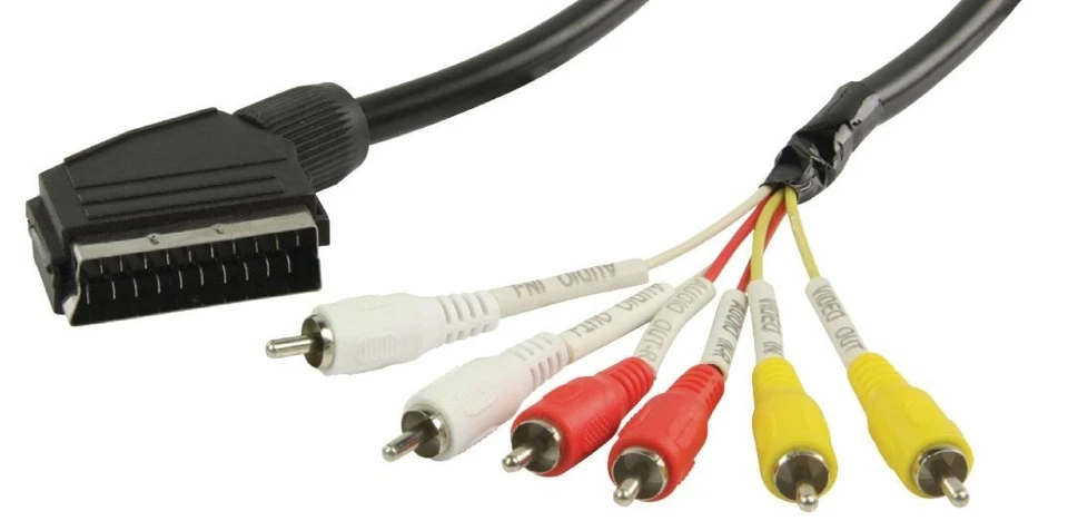 Cavo SCART SCART Maschio - 6x RCA Maschio 2.00 m Nero - Immagine 1 di 1