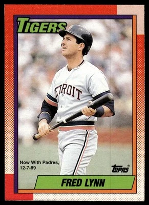1990 O-Pee-Chee ! Fred Lynn Detroit Tigers #107 - Image 1 of 2