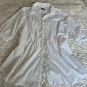 Walbusch Bluse, 48/50, Weiß Feinste Baumwolle Ziernähte FAST NEU NP 99,90 - Bild 1 von 10