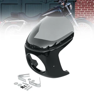 Headlight Fairing Screen Windshield Fits For Harley 1700 Fat Boy 2018-2019 - Picture 1 of 12