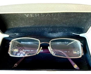 Versace MOD 1163-B 1333 Rot Metall Rechteckig Brille Brillengestell 52-16 130 Italy - Bild 1 von 9