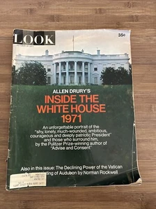 October 19, 1971 Look Magazine Inside White House Vintage Watch Ads Peggy Lee - Picture 1 of 21