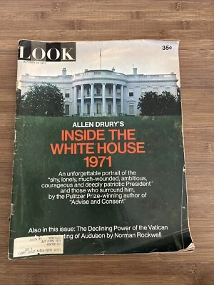 October 19, 1971 Look Magazine Inside White House Vintage Watch Ads Peggy Lee Foto 1 de 4