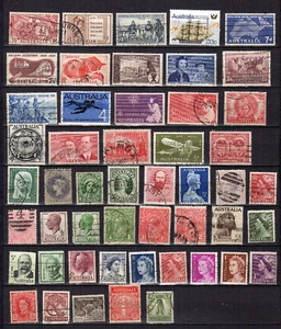 Australie un lot de 65 timbres oblitérés /TE5314b - Imagen 1 de 2