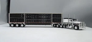 DCP 1/64 Dry Creek Black White Tri-Axle Peterbilt 389 Wilson Livestock 60-1049 - Picture 1 of 4