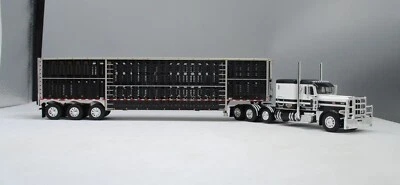 DCP 1/64 Dry Creek Black White Tri-Axle Peterbilt 389 Wilson Livestock 60-1049 - Image 1 of 4