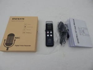 EVISTR L157 16 GB Digitaler Sprachrekorder aktiviert FÜR VORLESUNG mit Wiedergabe - Bild 1 von 12