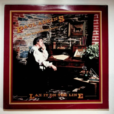 Paul Adkins Borderline Band Lay It On The Line Bluegrass Vinyl LP Record SEALED - Image 1 of 2