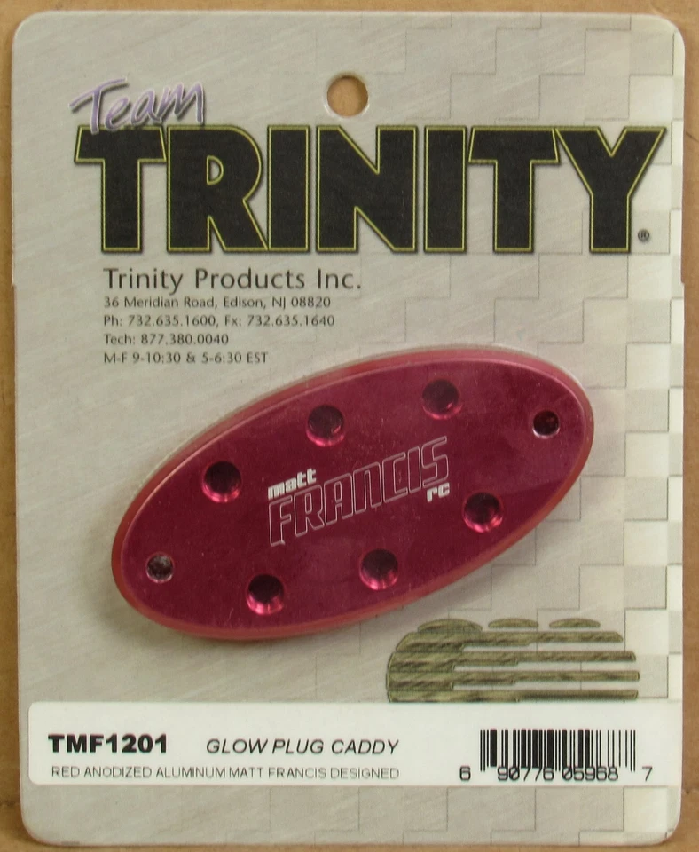 Trinity TMF1201 Glow Plug Caddy (Red Aluminum) NOS - Image 1 of 1