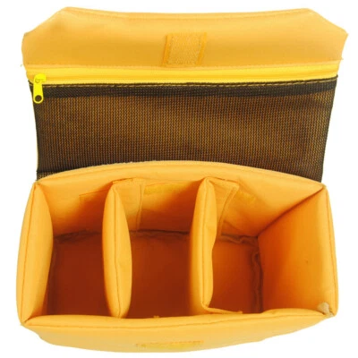 Waterproof DSLR SLR Camera Bag Padded Case Lens Insert Partition Pouch with Lid - Image 1 of 4