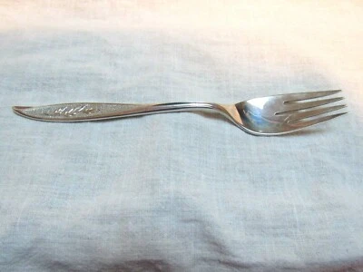 1965 Oneida Heirloom Sterling Silver First Frost Salad Fork 7” no 2 - Image 1 of 4