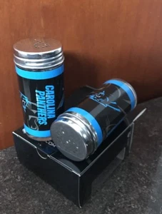 Siskiyou Products NFL 2 Piece Shakers Salt and Pepper Set Carolina Panthers - Picture 1 of 1