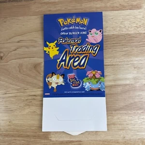 Selten! Vintage! 1999 Pokemon Trading Area 7" Display Sign Table, Burger King NEU - Bild 1 von 4