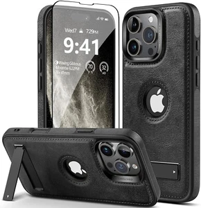 Magnetic for iPhone 1X Pro Leather Case,Built-in Invisible Stand, MagSafe - Picture 1 of 6