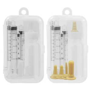 Pet Feeding Bottle Nipple Syringes Feeder Set Nursing Tools Milk Dispenser - Picture 1 of 10