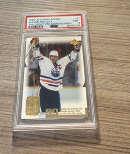 1999-00 UD Living Legend #17 Wayne Gretzky The Great Yrs More / Numero /99 PSA 9 - Foto 1 di 2