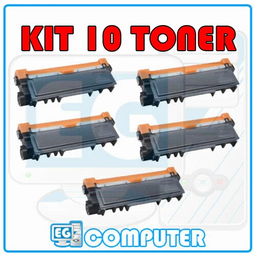 KIT 10 TONER COMPATIBILE CON BROTHER TN2320 TN2310 DCP-L2560DW MFC-L2700DW - Immagine 1 di 1