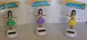 3 Multi-color Solar Dancing Hulas, Hawaii, great happy Christmas friendship gift - Picture 1 of 4