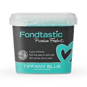 Fondtastic Tiffany Blue Fondant 1kg Cakes Cupcakes Cookies Modelling - Picture 1 of 3