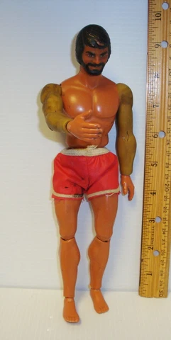 Vintage 1971 Mattel Big Jim The Whip - action figure - Karate chop works - used Cover