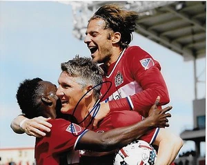 BASTIAN SCHWEINSTEIGER 'CHICAGO FIRE' WORLD CUP SIGNED 8X10 PICTURE *COA 1 - Picture 1 of 1