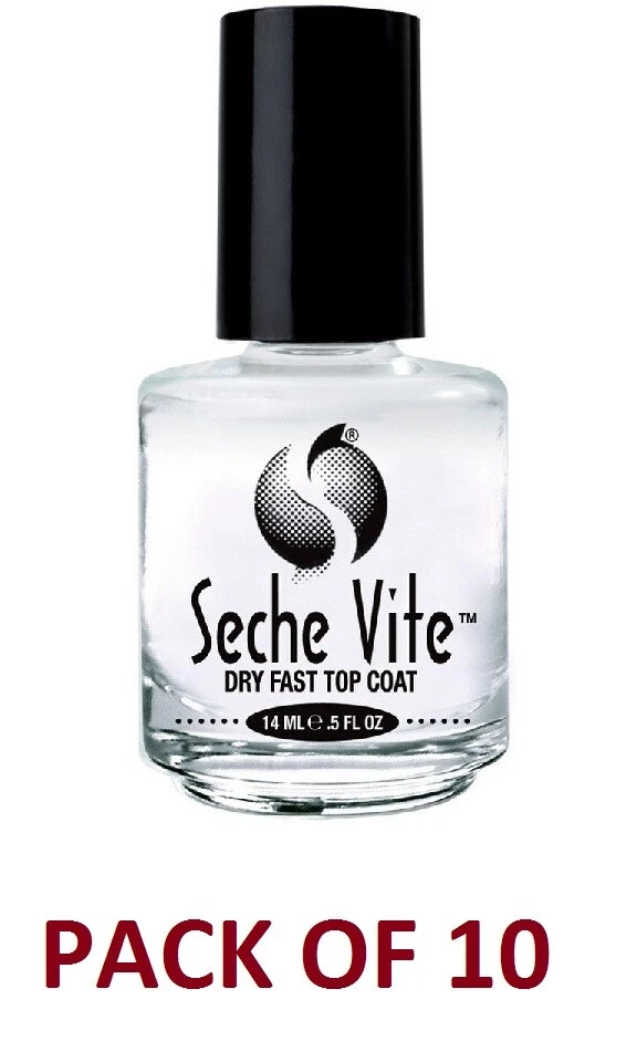 Pack Of 10 - 1/2 Oz Seche Vite Top Coat - Image 1 of 1