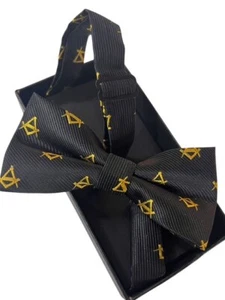 Freimaurer Fliege Freimaurer Krawatte Box Qualität Freemason Square Compass Regalia - Bild 1 von 3