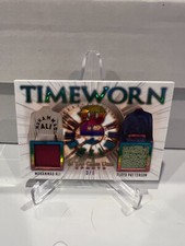 2022 Leaf In  The Game Used Timeworn Dual Relic Muhammad Ali Floyd Patterson 3/6