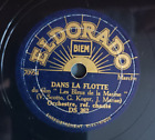 8" LES BLEUS DE LA MARINE bande sonore 78 RPM DANS LA FLOTTE Eldorado DS362 1934